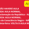 DATAS DE AULAS E FERIADOS PARA A SEMANA DE 11 A 15 DE NOVEMBRO DE 2024